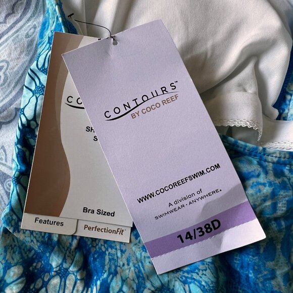 NWT Contours by Coco Reef Shapemaker Swimwear One Piece Size 14 (38) - Picture 8 of 11
